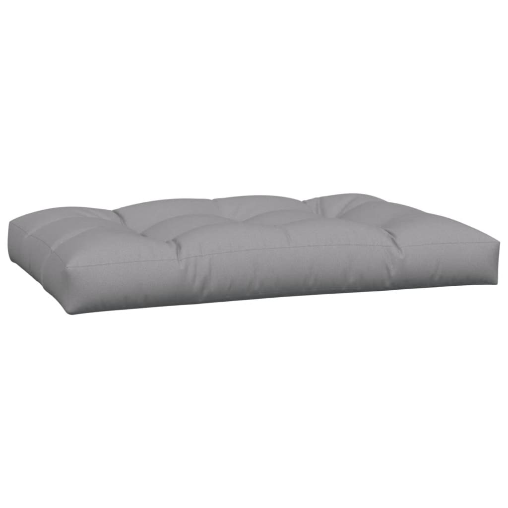 vidaXL Coussins pour palettes 2 pcs Gris Tissu
