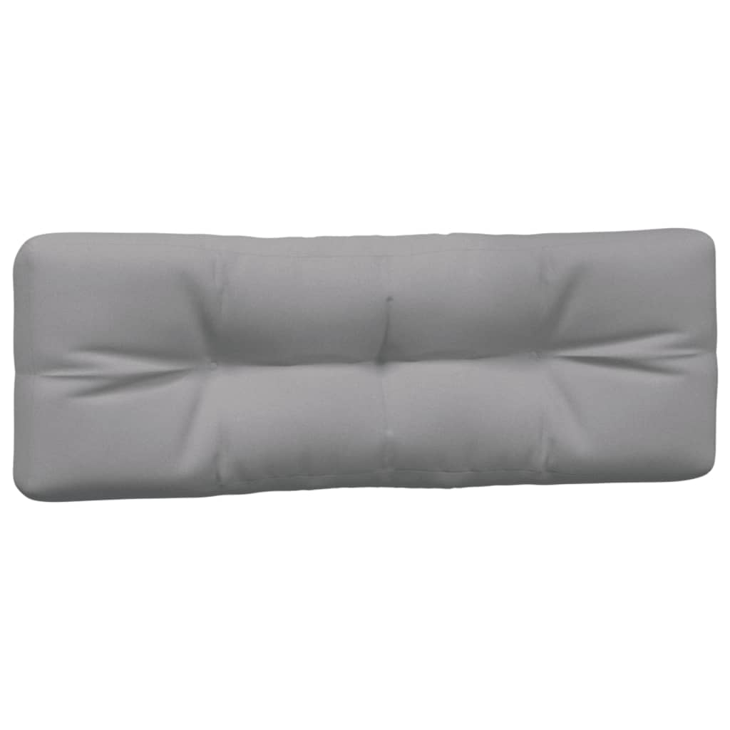 vidaXL Coussins pour palettes 2 pcs Gris Tissu