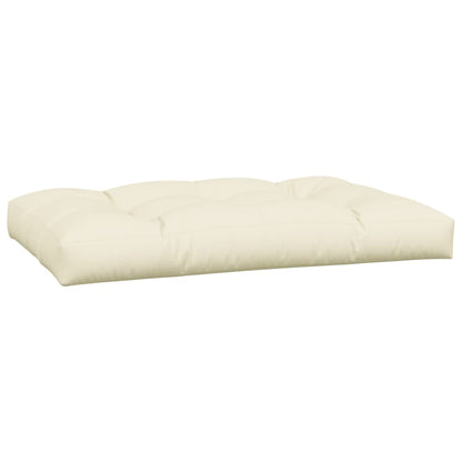 vidaXL Coussins de palette 2 pcs Crème Tissu