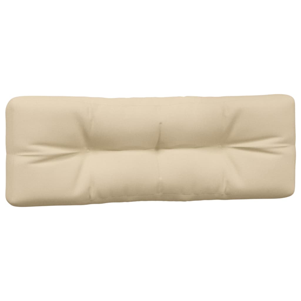 vidaXL Coussins de palette 2 pcs Beige Tissu