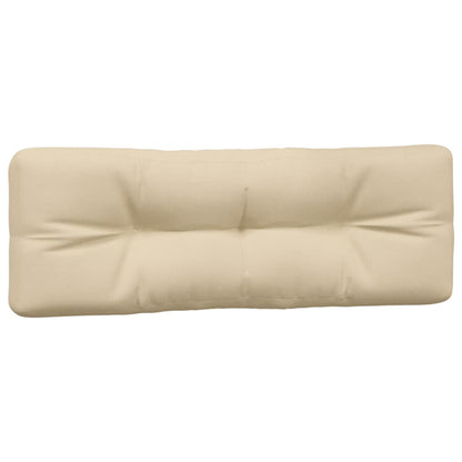 vidaXL Coussins de palette 2 pcs Beige Tissu