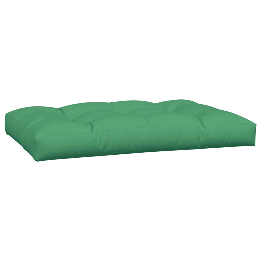 vidaXL Coussins de palette 2 pcs Vert Tissu