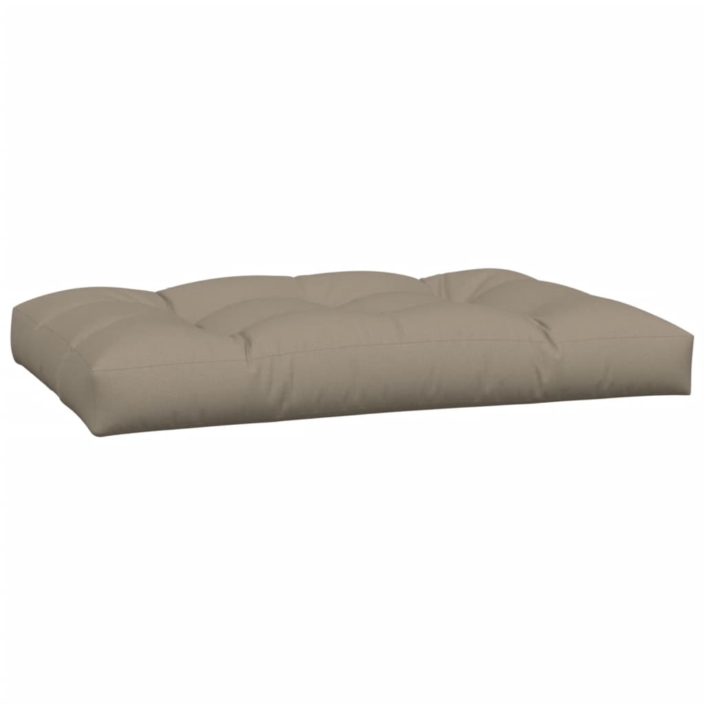 vidaXL Coussins pour palette 2 pcs Tissu taupe