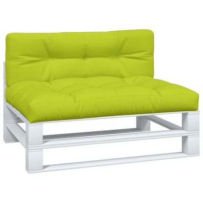 vidaXL Coussins de palette 2 pcs Vert vif Tissu