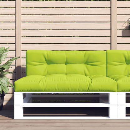 vidaXL Coussins de palette 2 pcs Vert vif Tissu