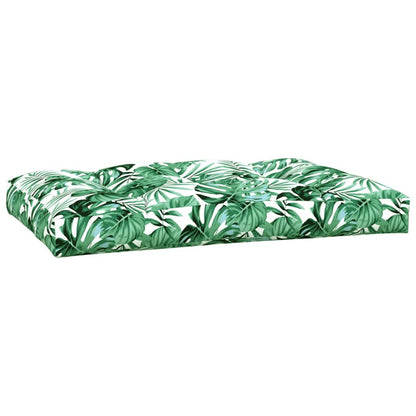 vidaXL Coussins de palettes 2 pcs Tissu motif feuilles