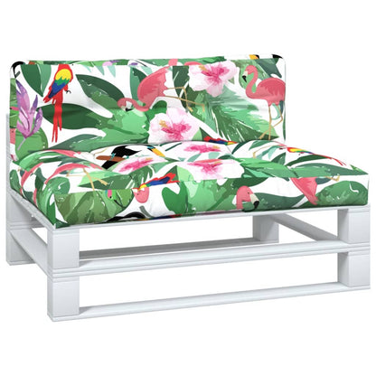 vidaXL Coussins de palette 2 pcs Multicolore Tissu