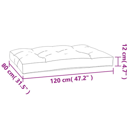 vidaXL Coussins de palette 2 pcs Multicolore Tissu