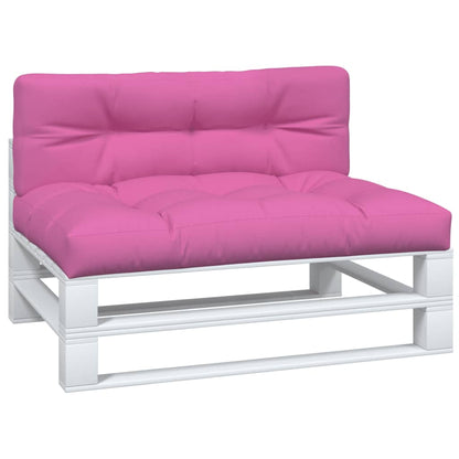 vidaXL Palettenkissen 2-tlg. Rosa Stoff