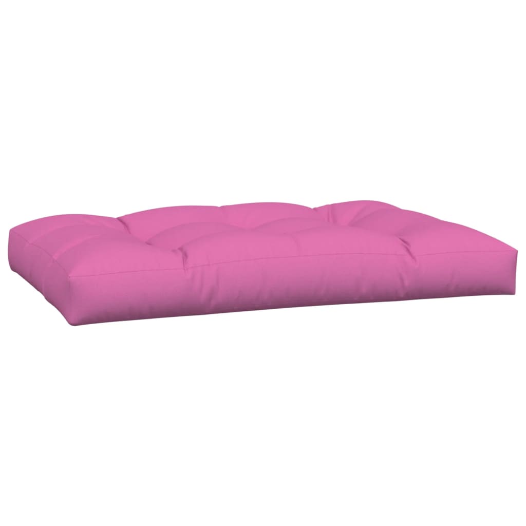 vidaXL Palettenkissen 2-tlg. Rosa Stoff