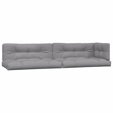 vidaXL Coussins de palette 5 pcs Gris Tissu