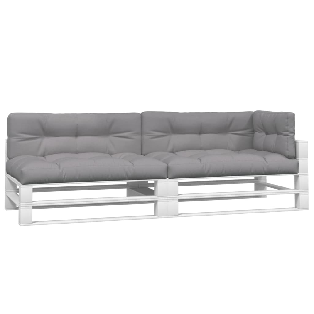 vidaXL Coussins de palette 5 pcs Gris Tissu