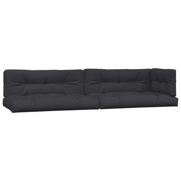 vidaXL Coussins de palette 5 pcs Tissu noir