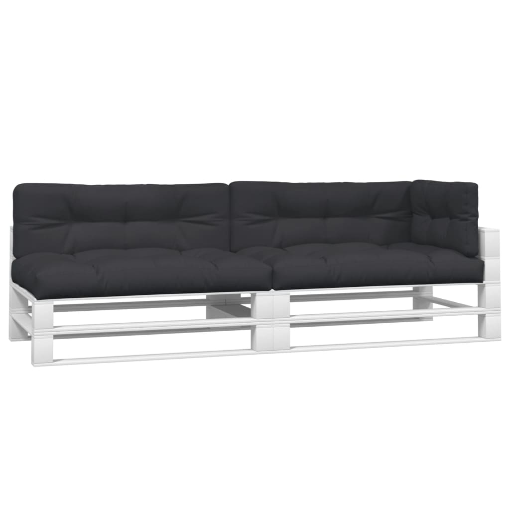 vidaXL Coussins de palette 5 pcs Tissu noir