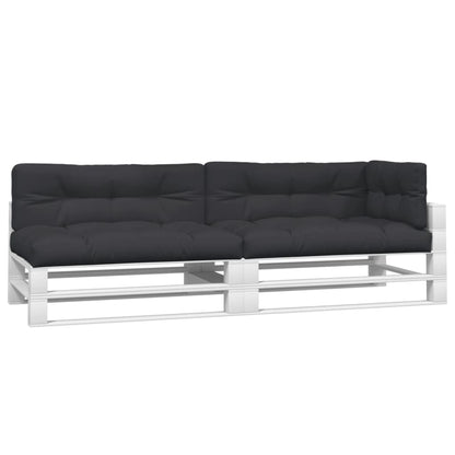vidaXL Coussins de palette 5 pcs Tissu noir