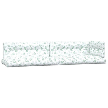vidaXL Coussins de palette 5 pcs Tissu à motif feuilles