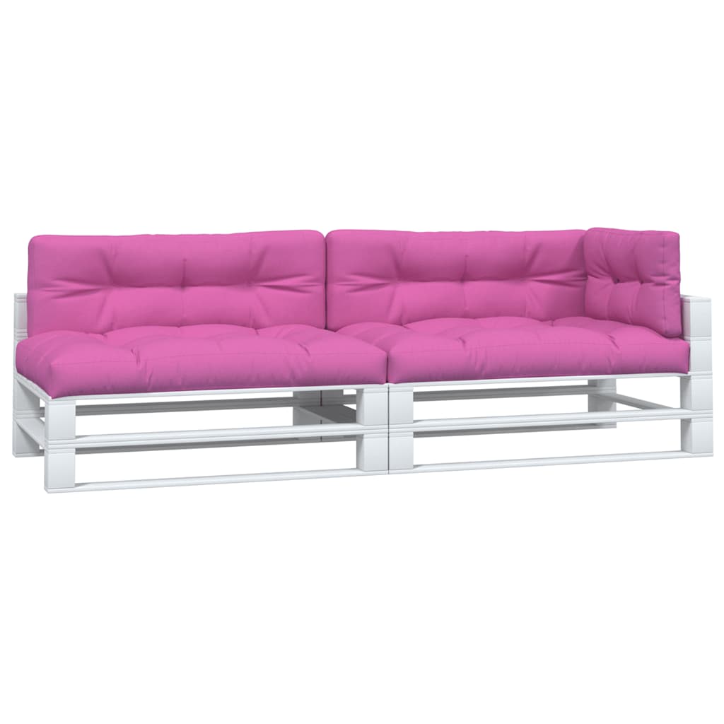 vidaXL Coussins de palette 5 pcs Tissu rose
