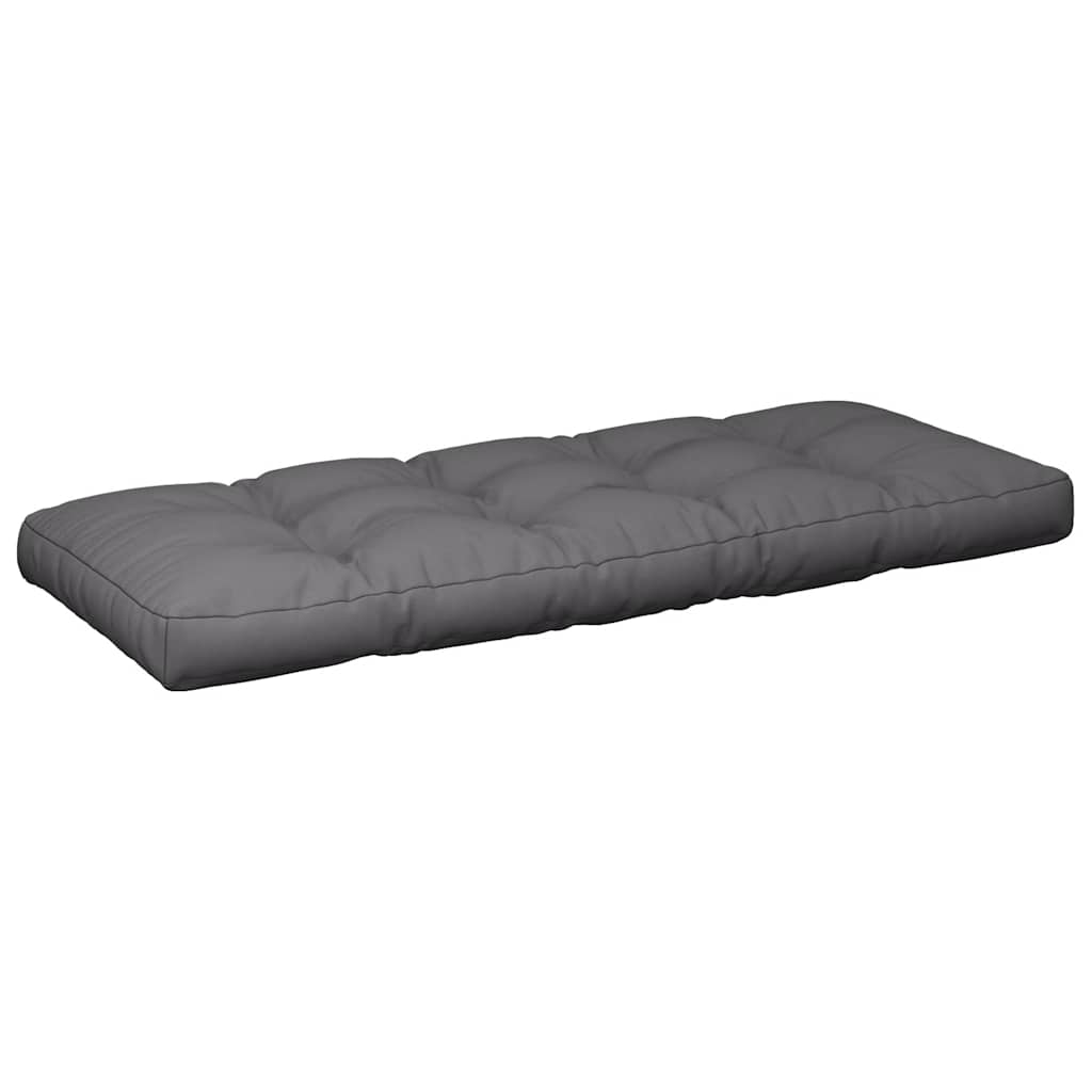 vidaXL Coussins de palette 2 pcs Anthracite Tissu