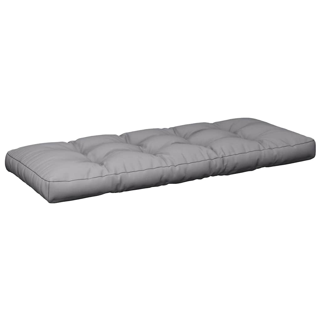 vidaXL Coussins pour palettes 2 pcs Gris Tissu