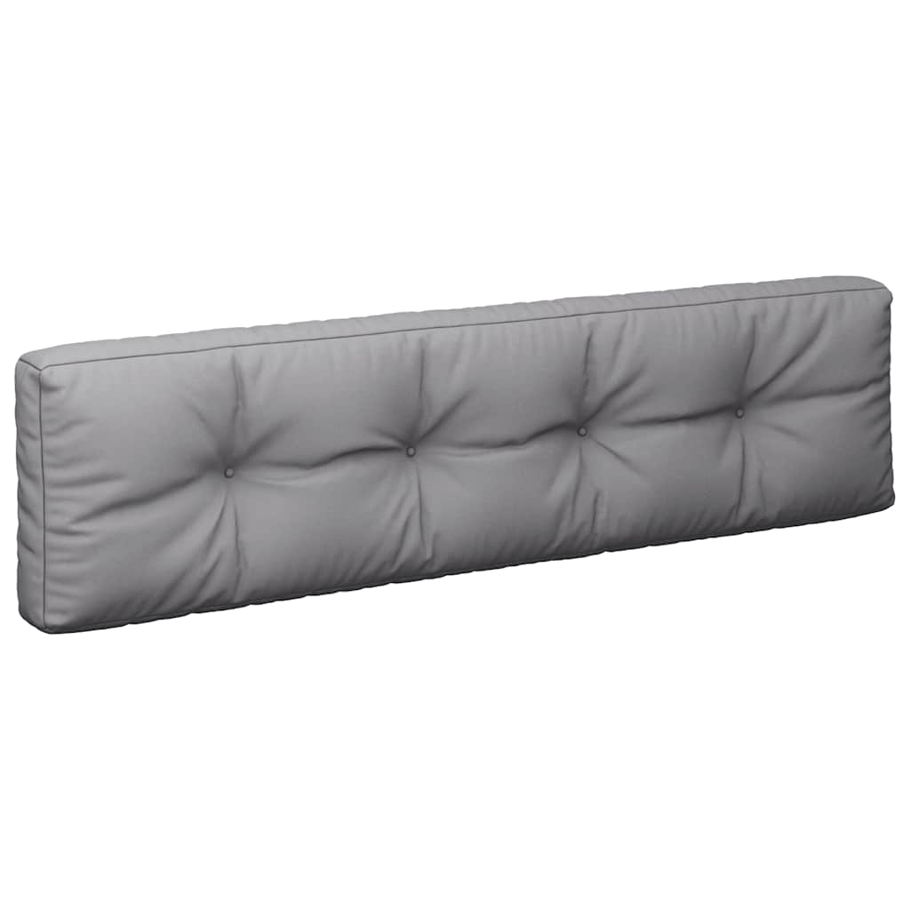 vidaXL Coussins pour palettes 2 pcs Gris Tissu
