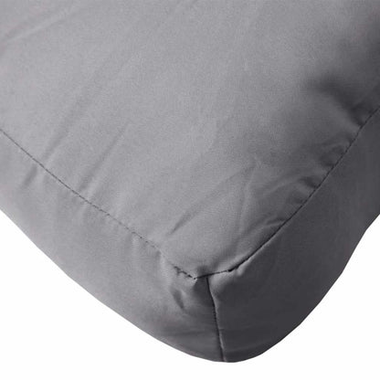 vidaXL Coussins pour palettes 2 pcs Gris Tissu