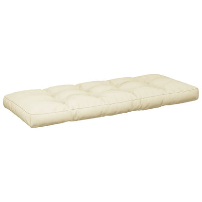 vidaXL Coussins de palette 2 pcs Crème Tissu
