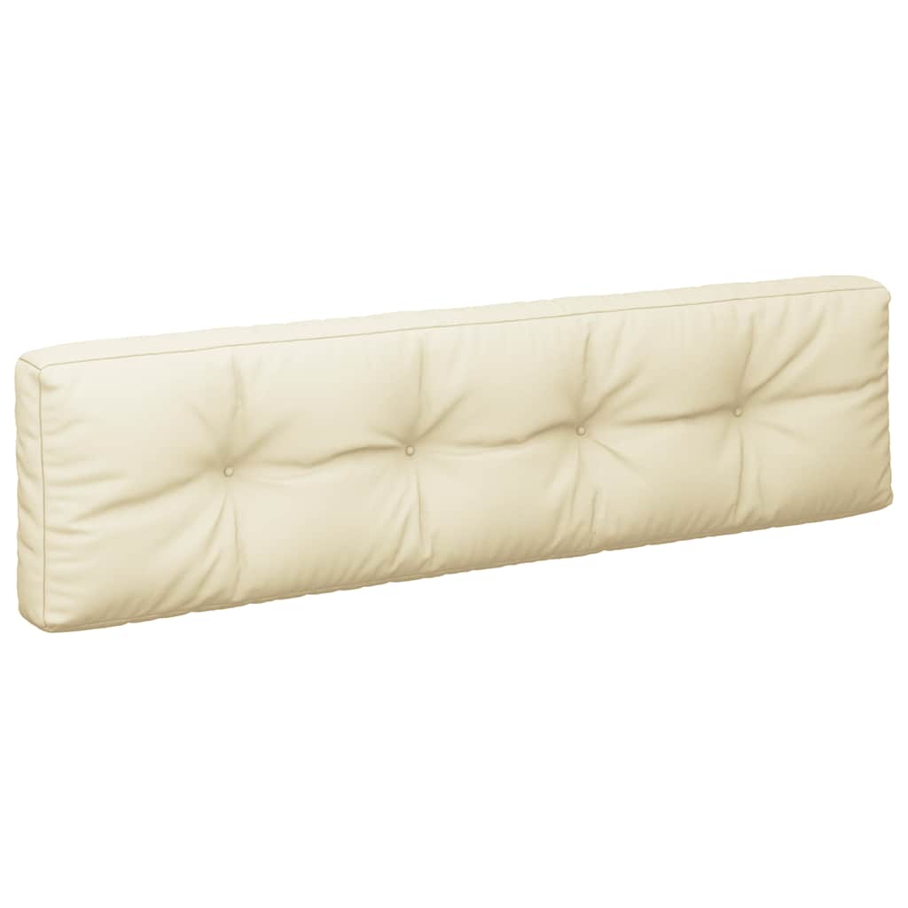 vidaXL Coussins de palette 2 pcs Crème Tissu