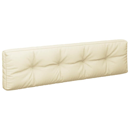 vidaXL Coussins de palette 2 pcs Crème Tissu