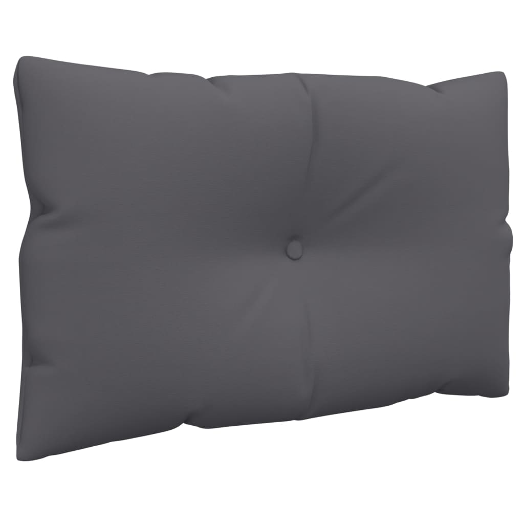 vidaXL Coussins de palette 2 pcs Anthracite Tissu
