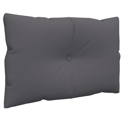 vidaXL Coussins de palette 2 pcs Anthracite Tissu