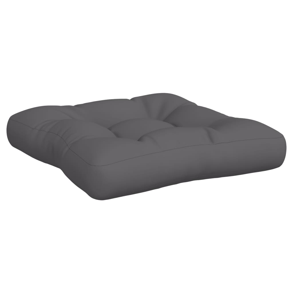 vidaXL Coussins de palette 2 pcs Anthracite Tissu