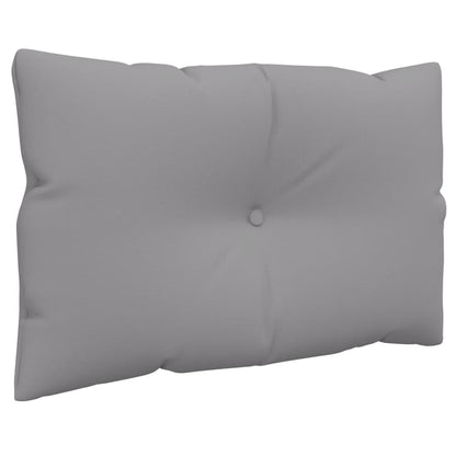 vidaXL Coussins pour palettes 2 pcs Gris Tissu