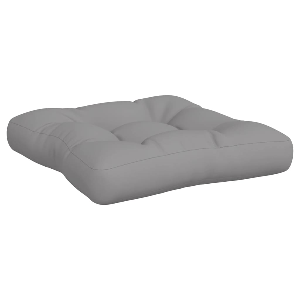 vidaXL Coussins pour palettes 2 pcs Gris Tissu
