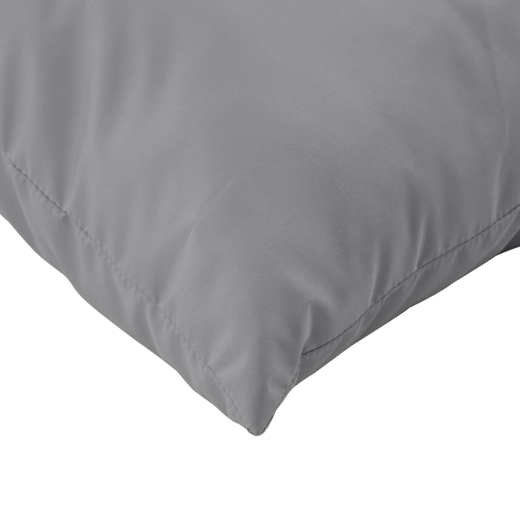 vidaXL Coussins pour palettes 2 pcs Gris Tissu