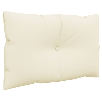 vidaXL Coussins de palette 2 pcs Crème Tissu