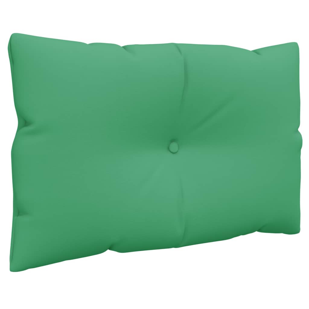 vidaXL Coussins de palette 2 pcs Vert Tissu