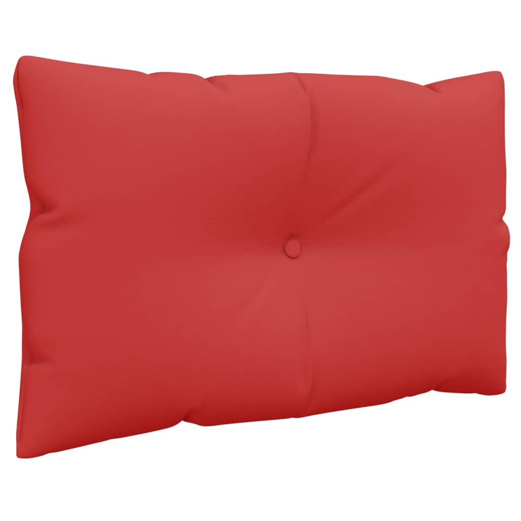vidaXL Palettenkissen 2-tlg. Rot Stoff