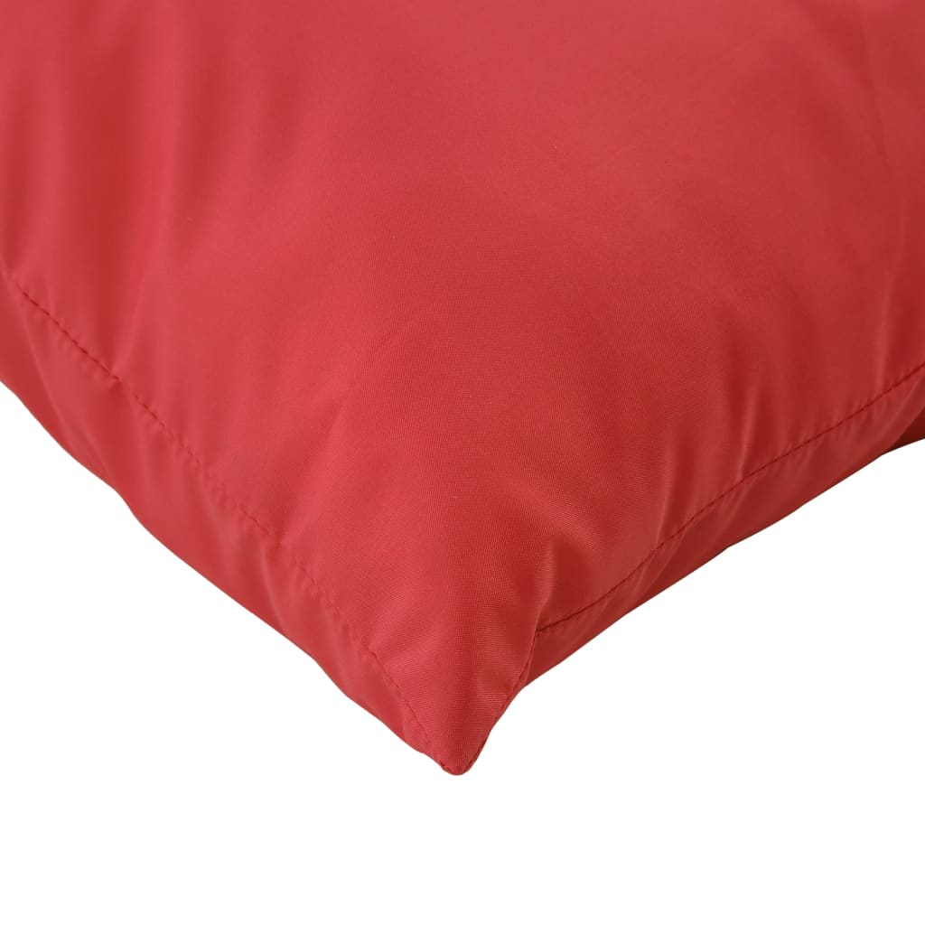 vidaXL Palettenkissen 2-tlg. Rot Stoff