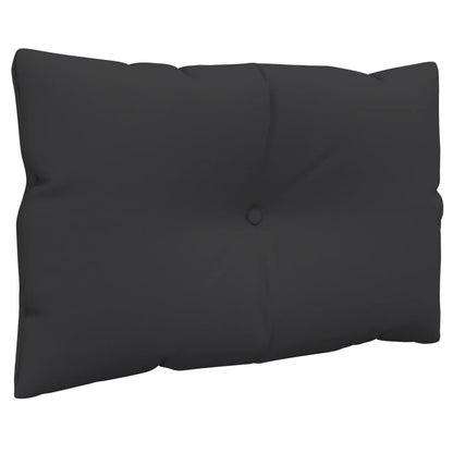 vidaXL Palettenkissen 2-tlg. Schwarz Stoff
