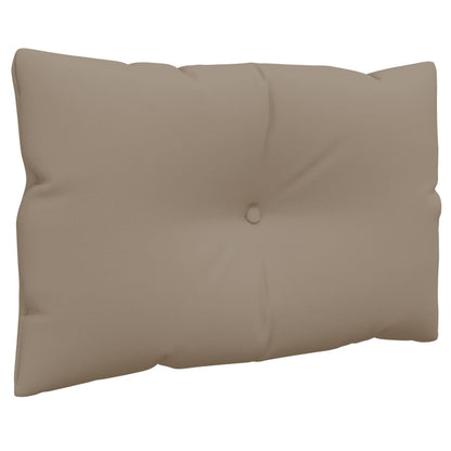 vidaXL Coussins pour palette 2 pcs Tissu taupe