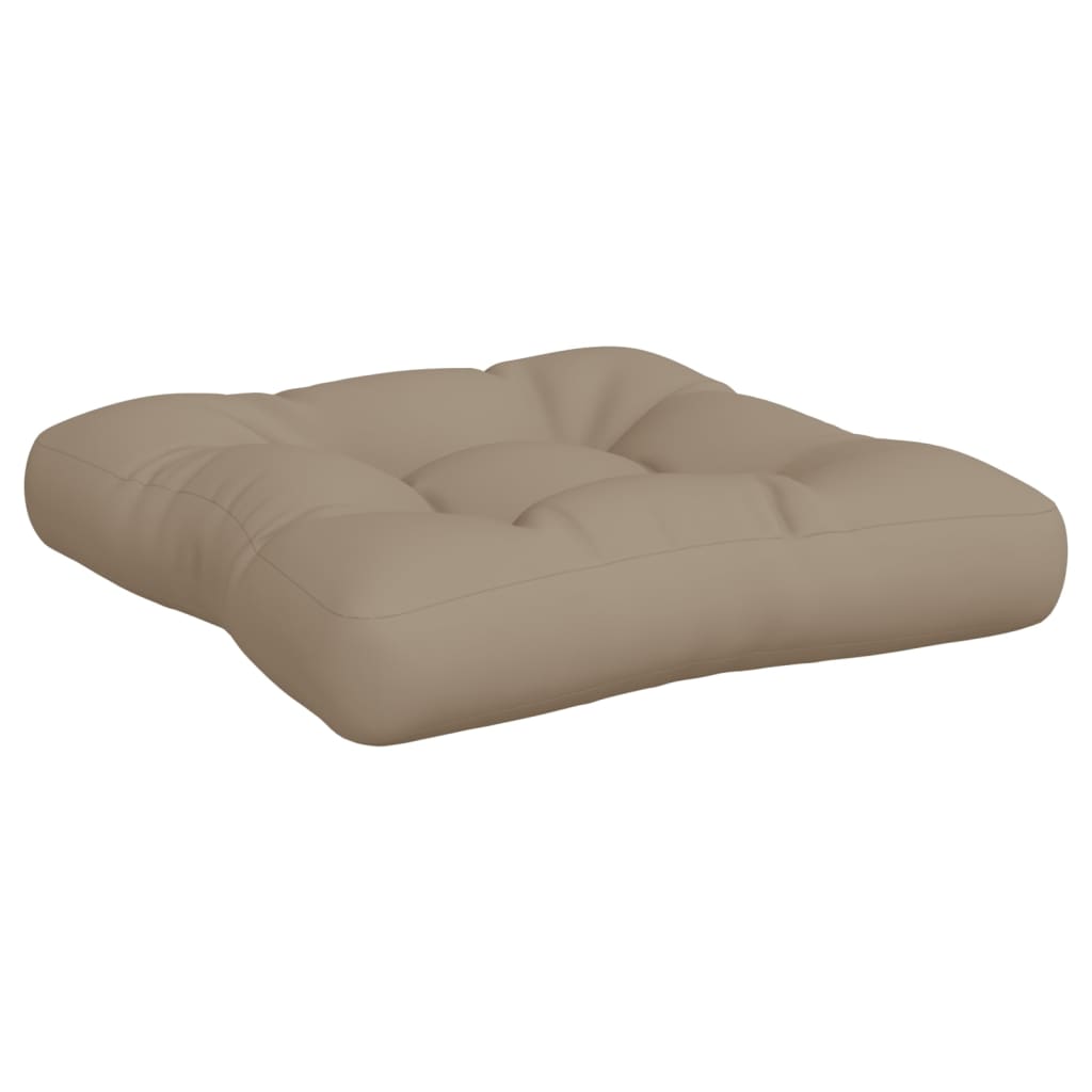 vidaXL Coussins pour palette 2 pcs Tissu taupe