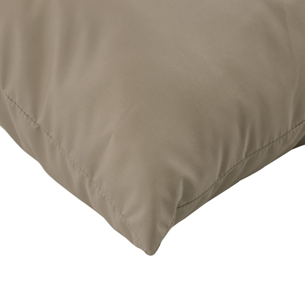 vidaXL Coussins pour palette 2 pcs Tissu taupe