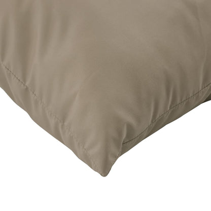 vidaXL Coussins pour palette 2 pcs Tissu taupe