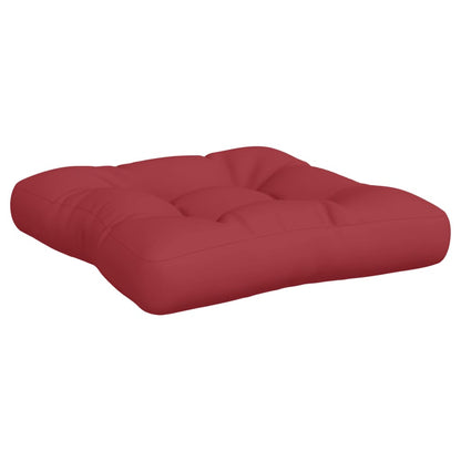 vidaXL Coussins de palette 2 pcs. Tissu Rouge bordeaux