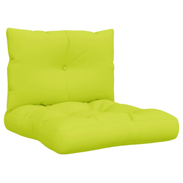 vidaXL Coussins de palette 2 pcs Vert vif Tissu