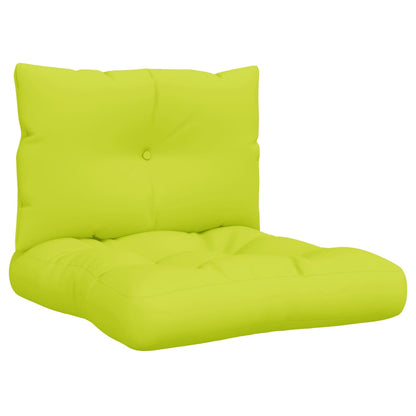 vidaXL Coussins de palette 2 pcs Vert vif Tissu