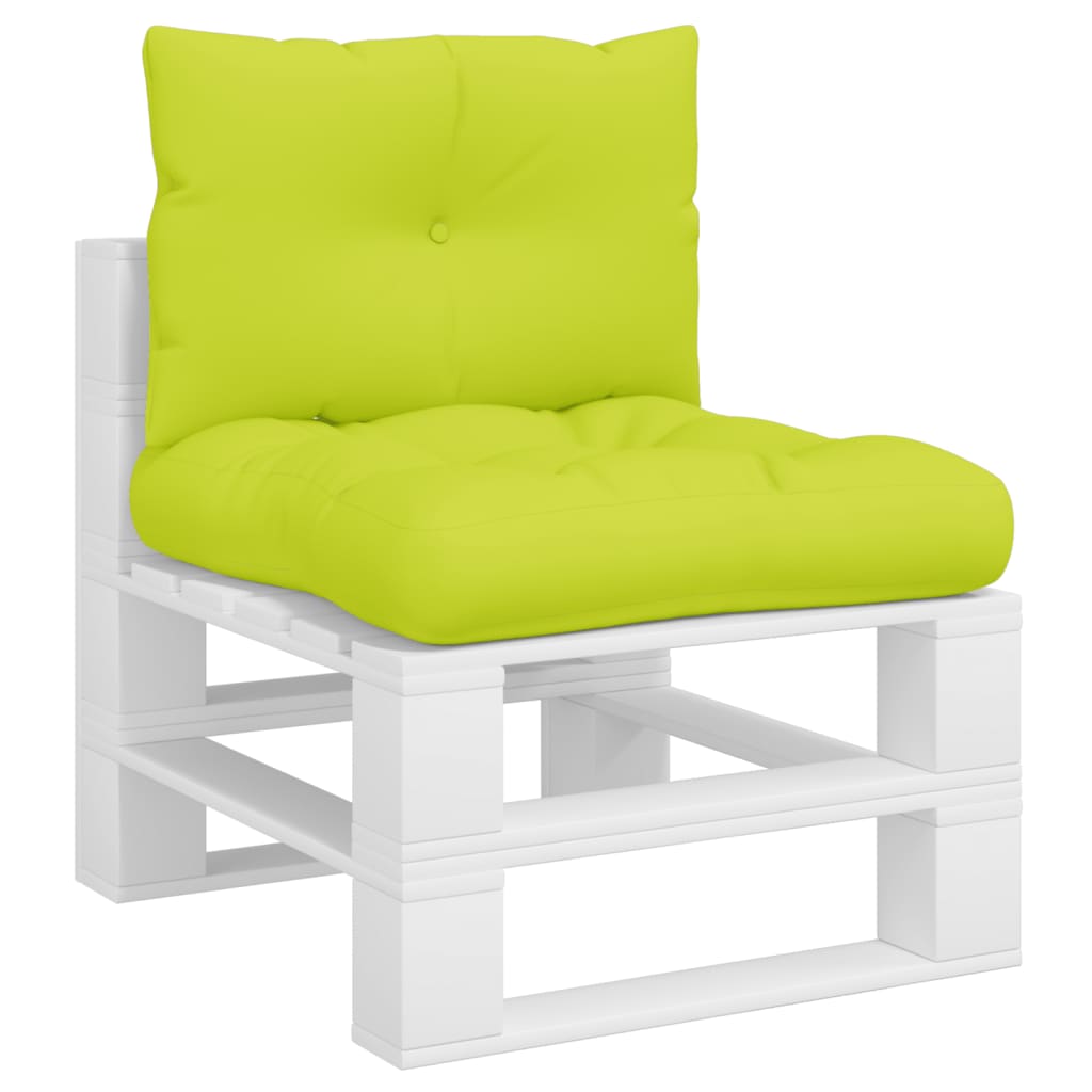 vidaXL Coussins de palette 2 pcs Vert vif Tissu