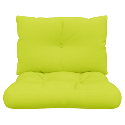 vidaXL Coussins de palette 2 pcs Vert vif Tissu
