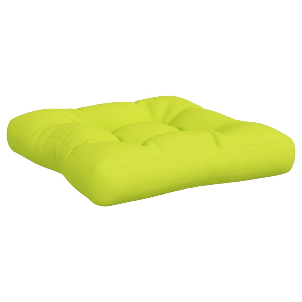 vidaXL Coussins de palette 2 pcs Vert vif Tissu
