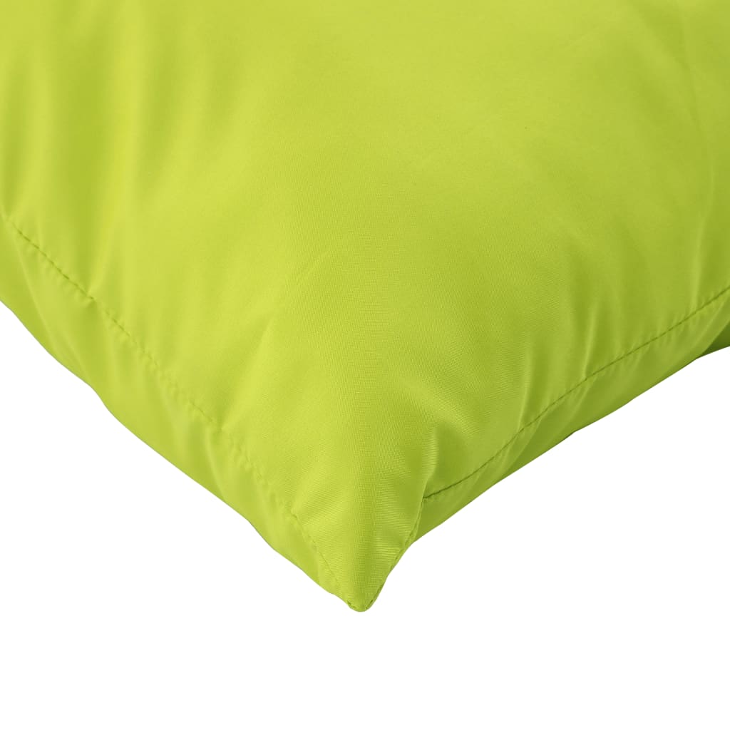 vidaXL Coussins de palette 2 pcs Vert vif Tissu